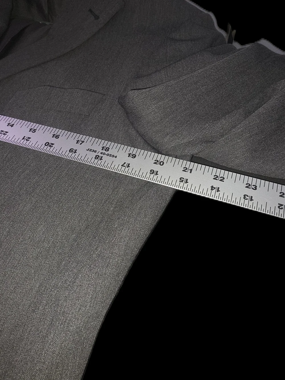 Vintage Hugo Boss Rossellini Suit Jacket Blazer Gray 100% Virgin Wool Mens 40R